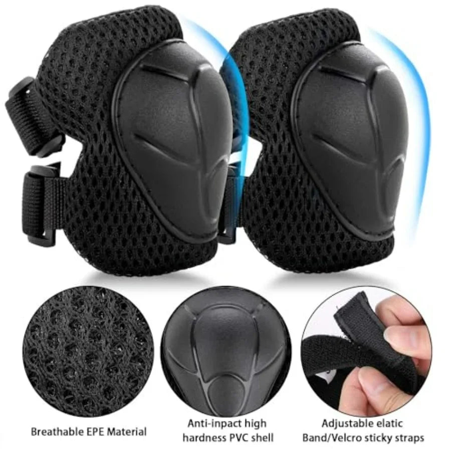 Kids Bike Helmet And Pads Protective Gear Set For Skaters