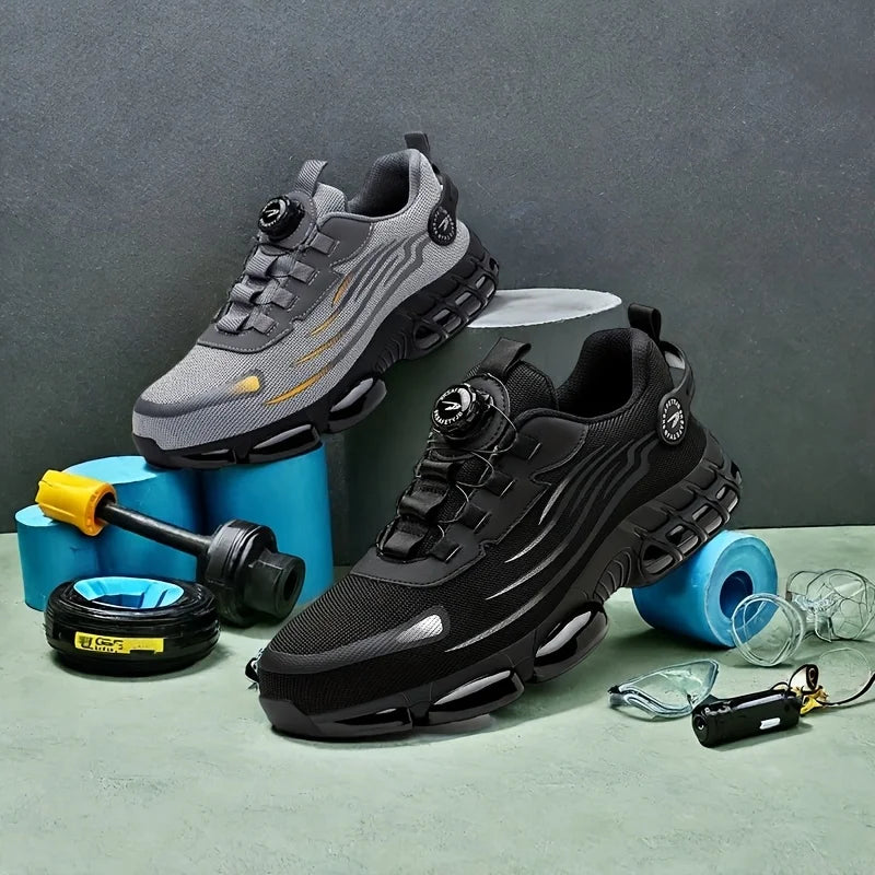 Men's Steel Toe Puncture Resistant Safety Shoes With Air Cushion