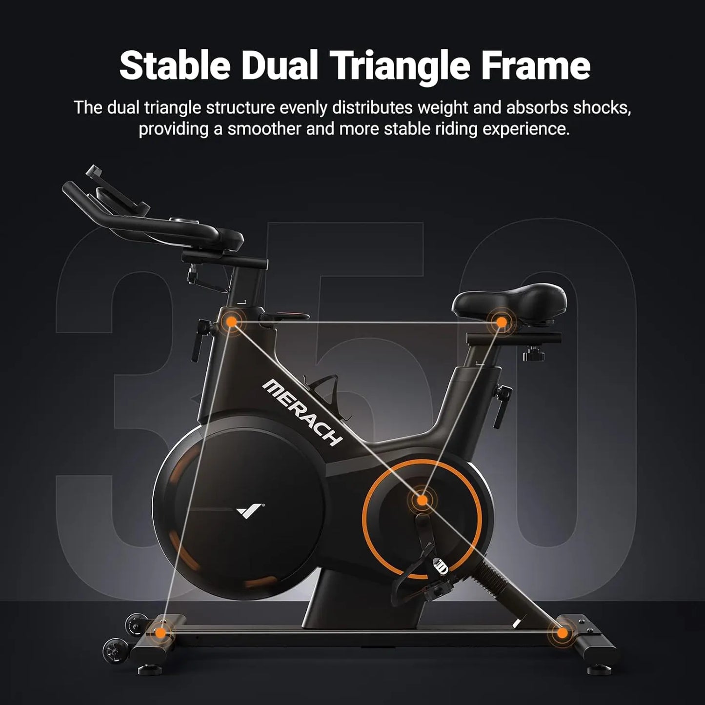 Magnetic Exercise Bike Heavy Duty Stationary with Automated Resistance