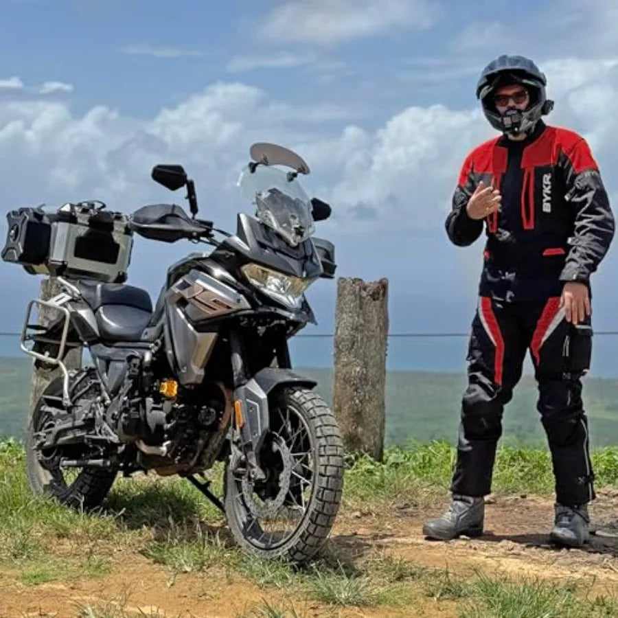 BYKR Adventure Touring Motorcycle Jacket For Men and Women Enduro Biker Textile Riding Gear CE Armo