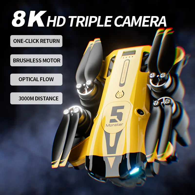 ZNLYRI 8K Dual Lens Drone With Gesture Control And VR
