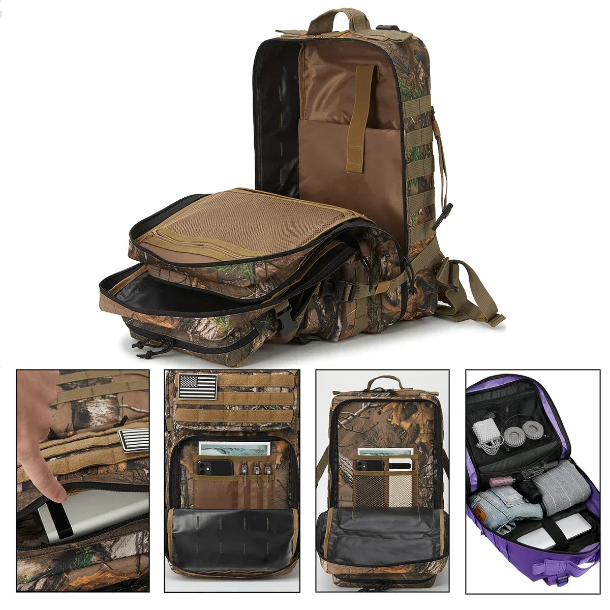 ReFire Gear Hunting Tactical Backpack Large Capacity For Outdoors