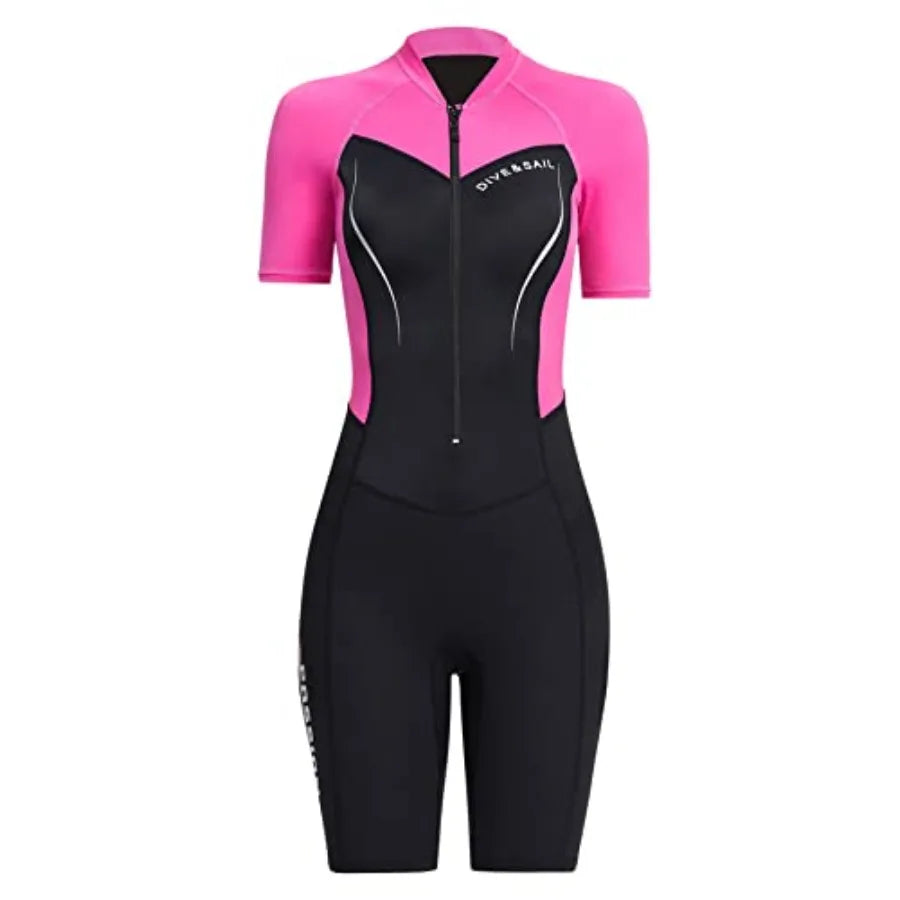 Men 1.5mm Neoprene Wetsuit Shorty For Water Sports