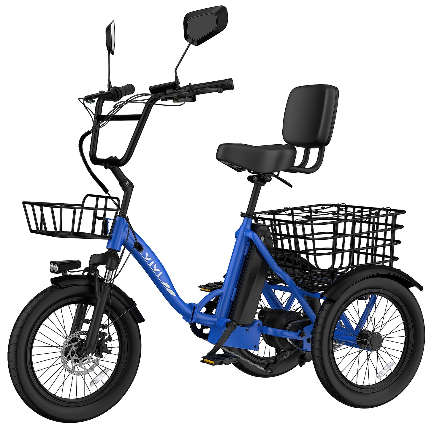 Vivi FatGo1 750W Electric Tricycle for Adults With Basket