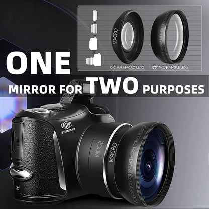 NBD 4K Digital Camera Ultra HD Vlogging Wide Angle