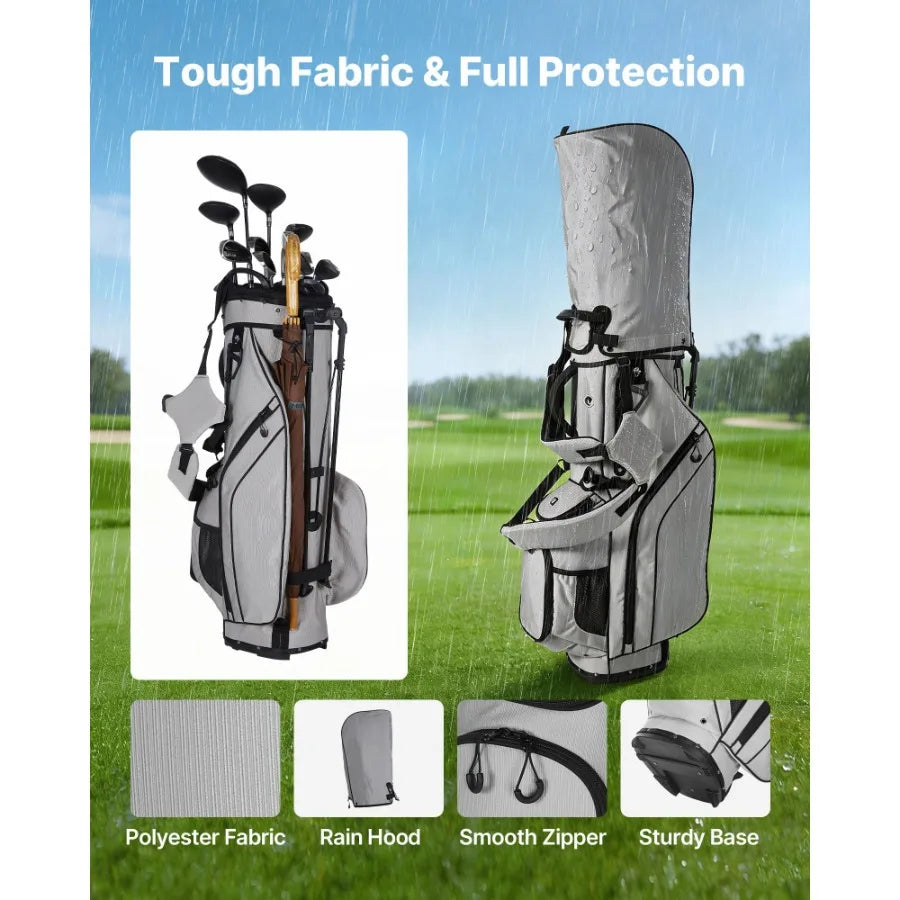 Golf Cart Bag With 14 Way Top Divider And Full Length Divider