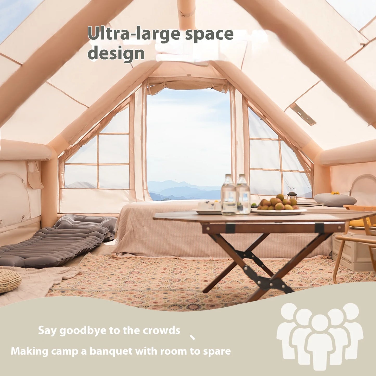 Pakicetus Inflatable Camping Tents For Adults And Family