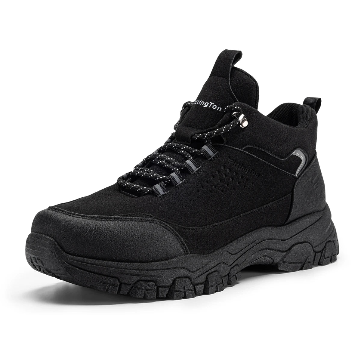 Mens Mid Height Hiking Boots Non Slip Outdoor Trekking