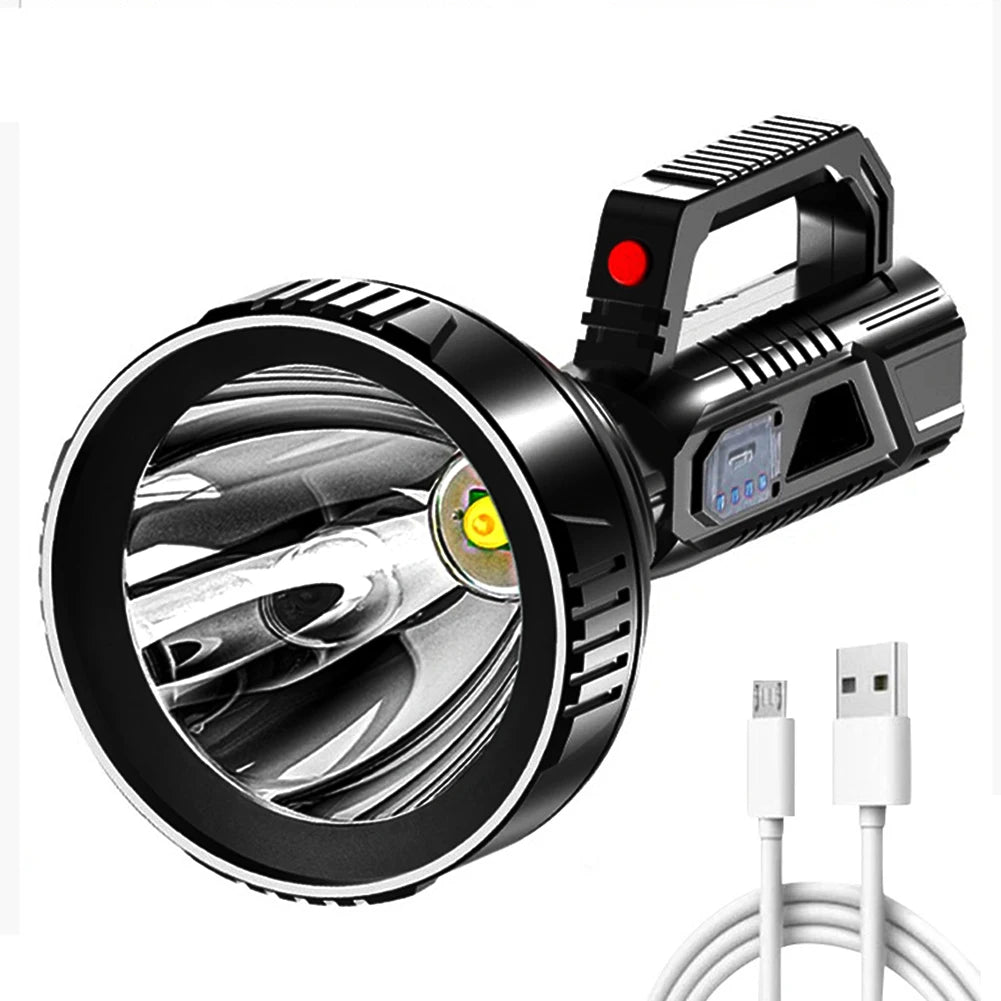 LAIMANEI LED Searchlight 3 Modes USB Rechargeable Handheld Spotlight