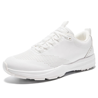 Uofeiys Mens Leather Golf Shoes Breathable Waterproof Sneakers