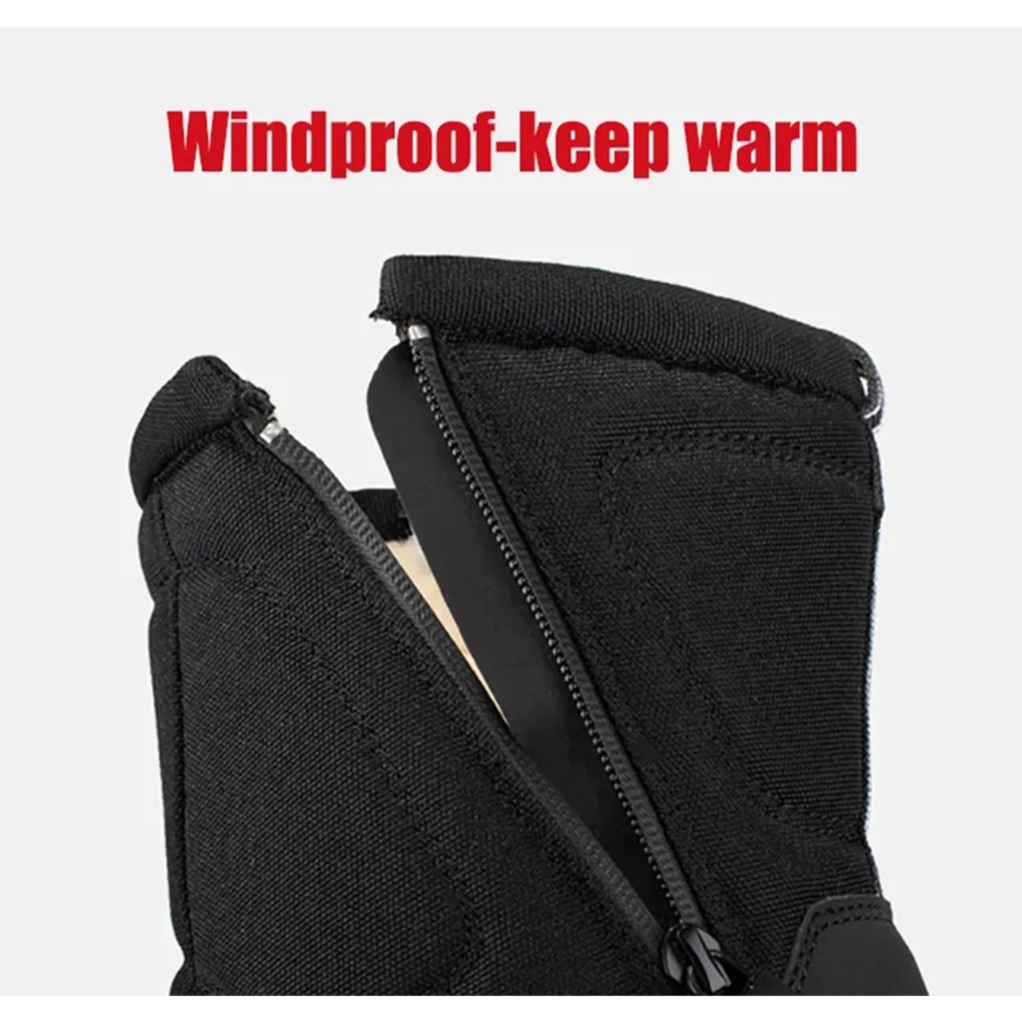 Manlegu Men Waterproof Winter Snow Boots For Hiking Trekking