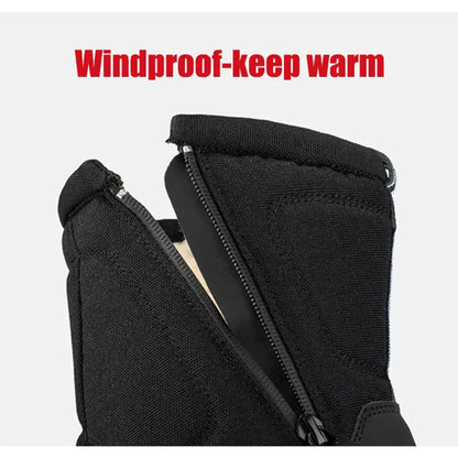 Manlegu Men Waterproof Winter Snow Boots For Hiking Trekking
