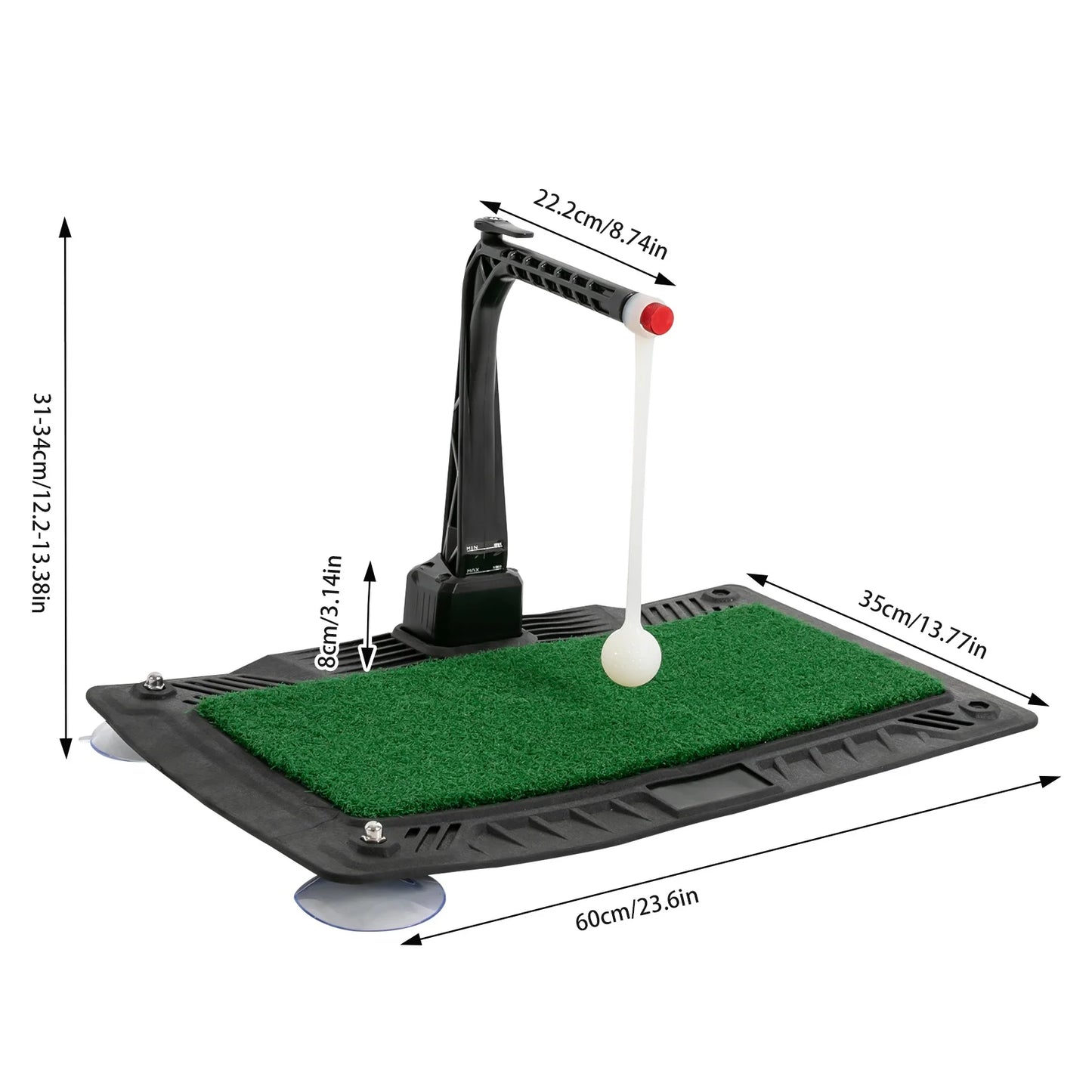 Golf Swing Trainer Height Adjustable Practice Aid For Golfers