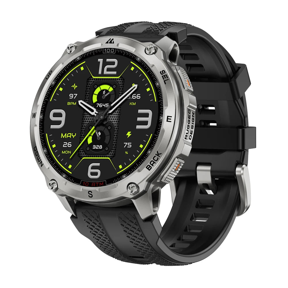 KOSPET Tank T4 Smartwatch GPS Maps 10ATM Waterproof Heart Rate
