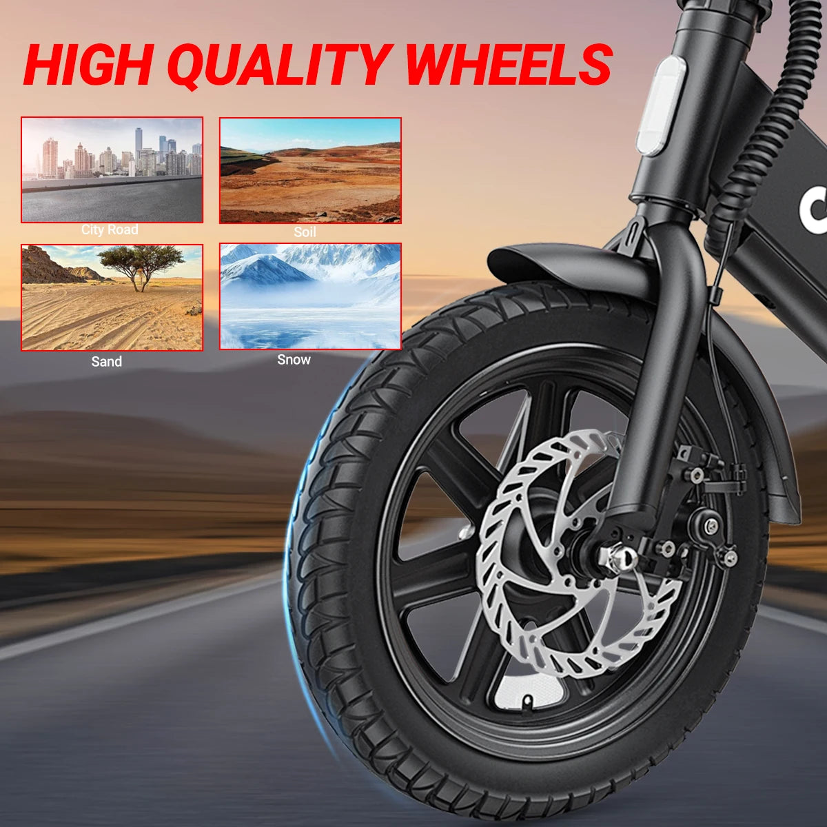 Dyu Folding City Electric Bicycle 500W Motor 36V Battery