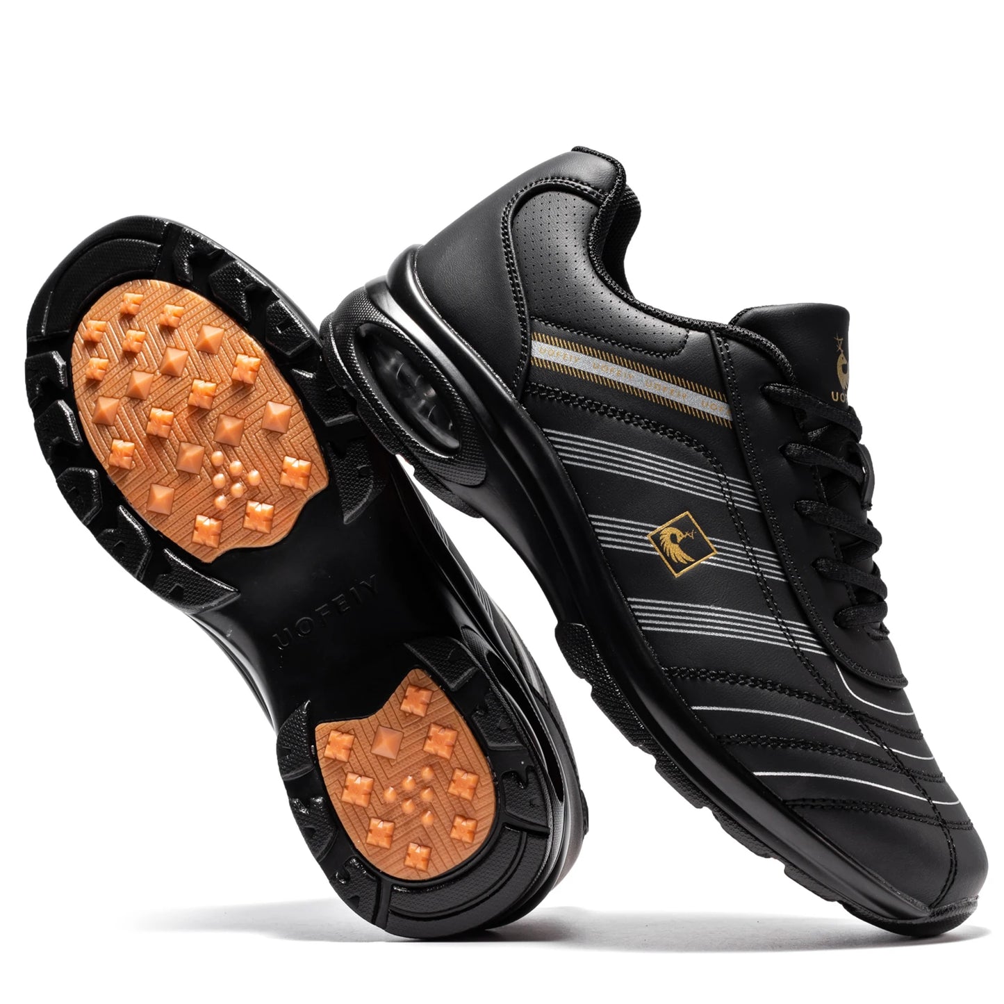 Sneakers, UOFEIY Softlite Professional Air Cushion Golf Shoe Business Casual Travel Sneaker Spring Summer Breathable Spikeless Professional Training Golf Shoes
