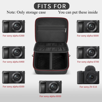 Camera Case for Sony Alpha Alpha a6400/ a6700/ a6100/ a6000/ a6600/ a6500 Mirrorless Digital Camera, Hard Travel Bag with