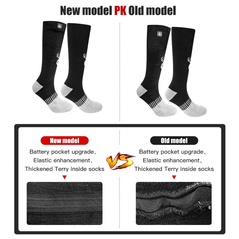 SnOw Deer Rechargeable Electric Heated Socks With Three Heat Settings
