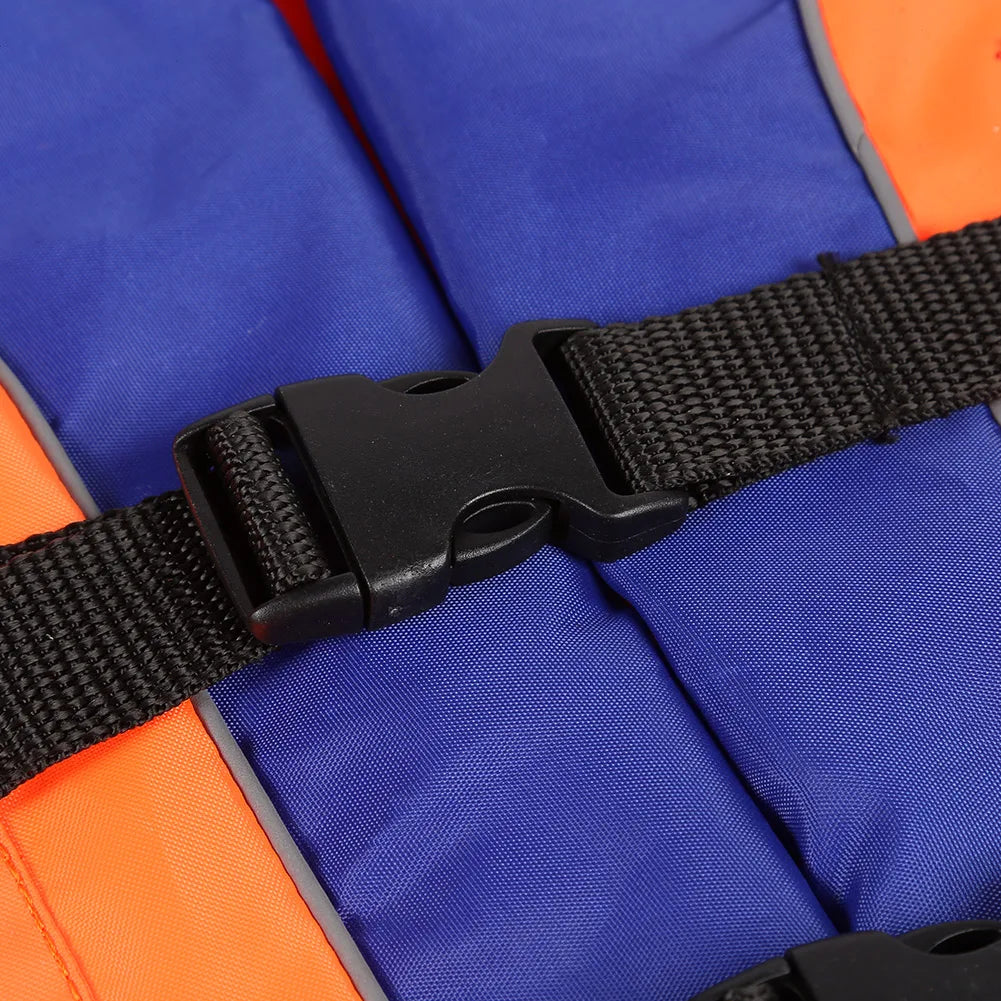 Shunmaii Kids Life Jacket With Whistle Adjustable For Water Sports