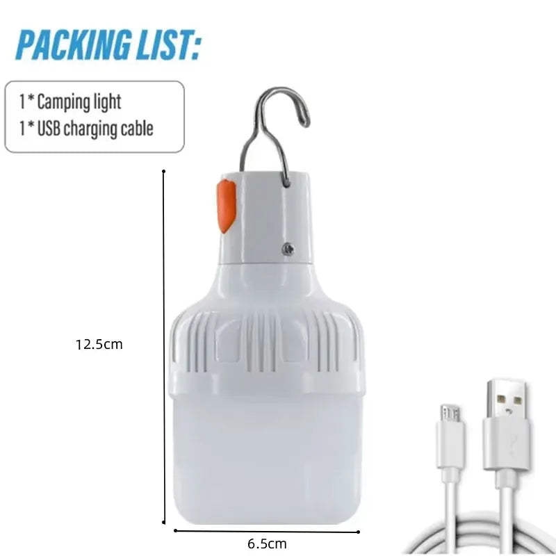 Outdoor USB Rechargeable LED Lantern 60W Emergency Light