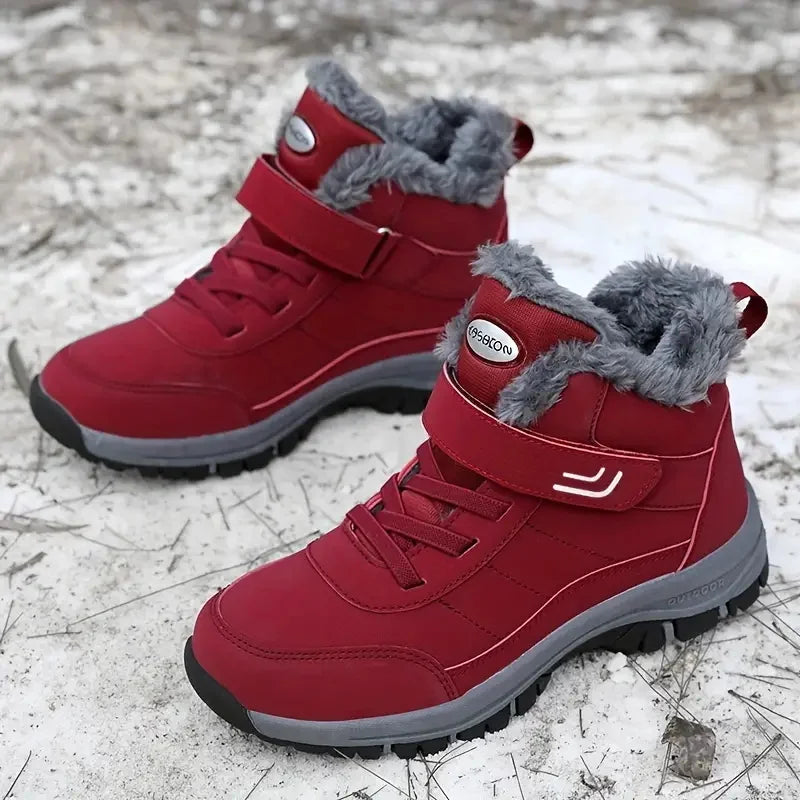 Women Plush Lined Winter Snow Boots For Cold Weather Walking