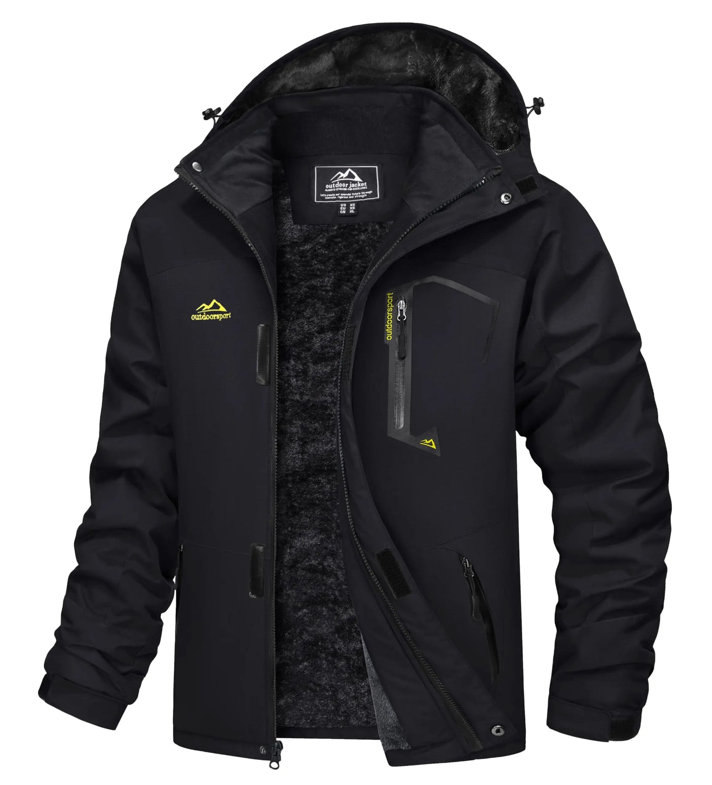 Cavva Men Water Resistant Fleece Lined Winter Ski Jacket