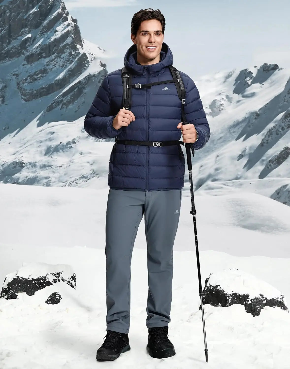 Pioneer Camp Men Lightweight Packable Down Puffer Jacket