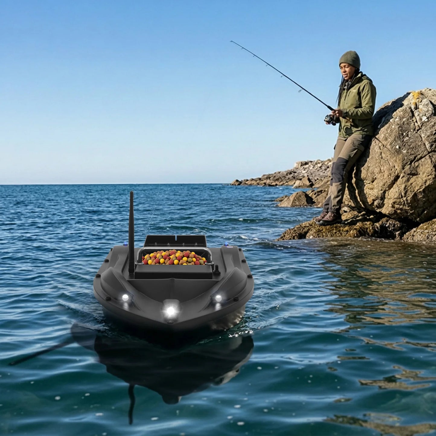 Bymaocar GPS Bait Boat With Remote Control For Lakes