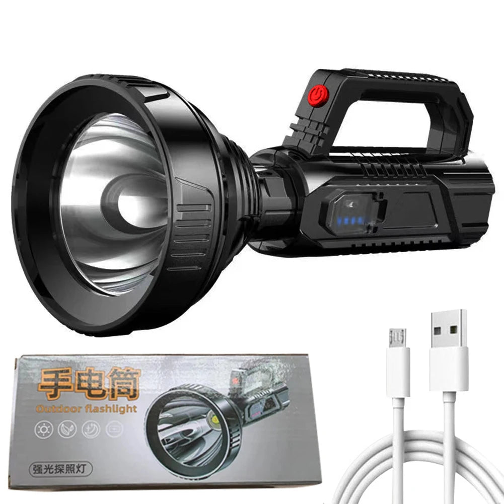LAIMANEI LED Searchlight 3 Modes USB Rechargeable Handheld Spotlight