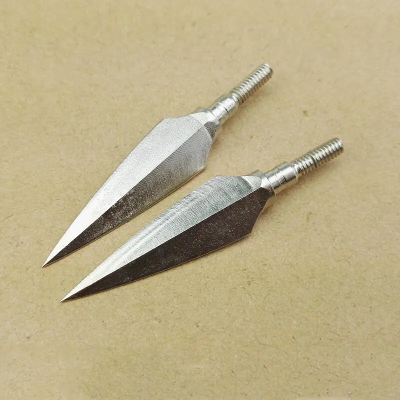 12/24pcs Archery 150grain Traditional Broadheads Hunting Arrowheads Bow And Arrow Shooting Target Practice Carbon Steel Arrow Tip