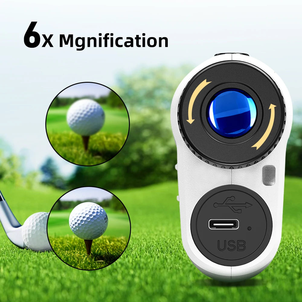 REVASRI Golf Laser Rangefinder 600M 1000M Monocular With 6X Magnification