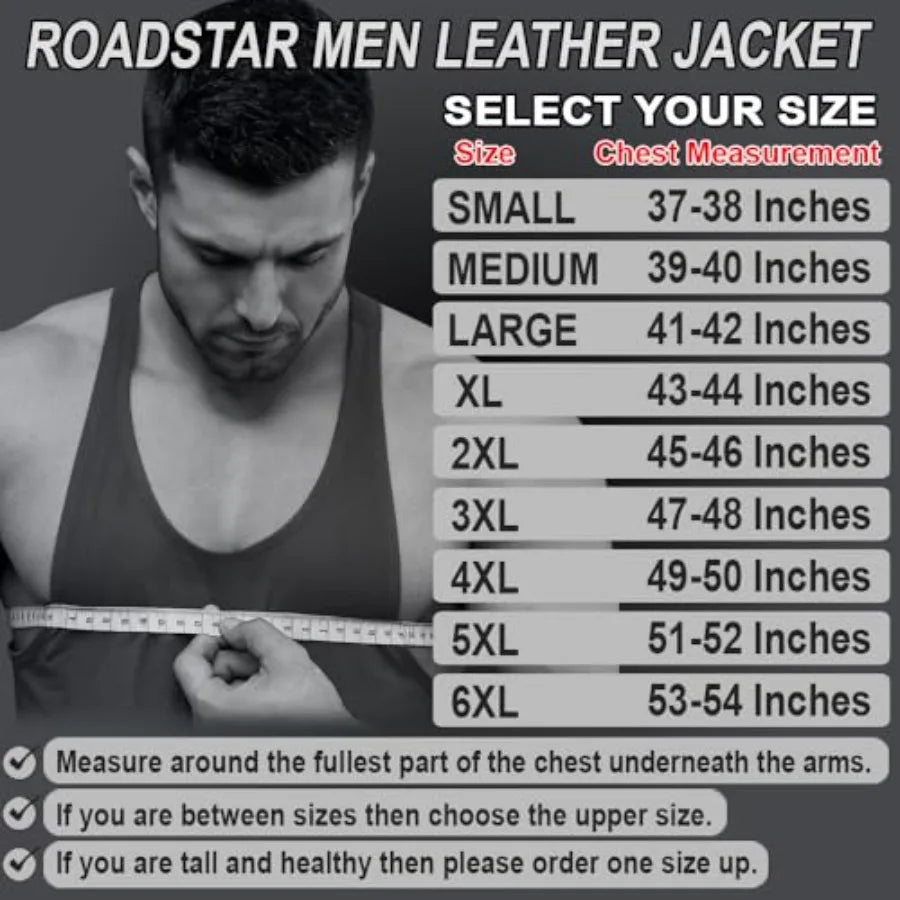 Mens Distressed Biker Jacket With Armor Pockets And Removable Liner