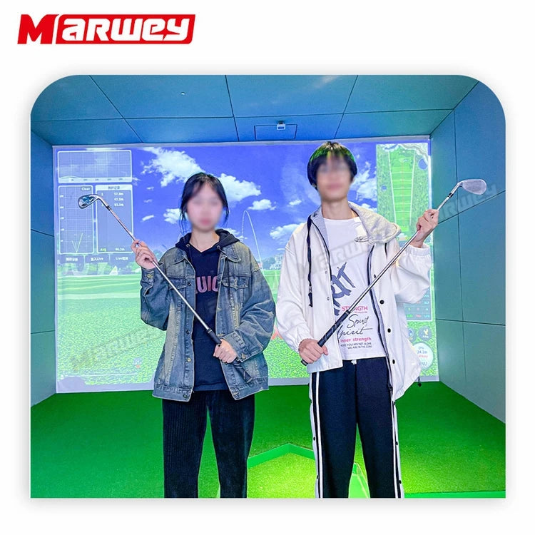 Marwey Professional Indoor Interactive Golf Projection Simulator Machine