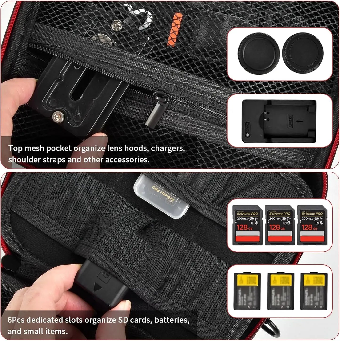 Camera Case for Sony Alpha Alpha a6400/ a6700/ a6100/ a6000/ a6600/ a6500 Mirrorless Digital Camera, Hard Travel Bag with