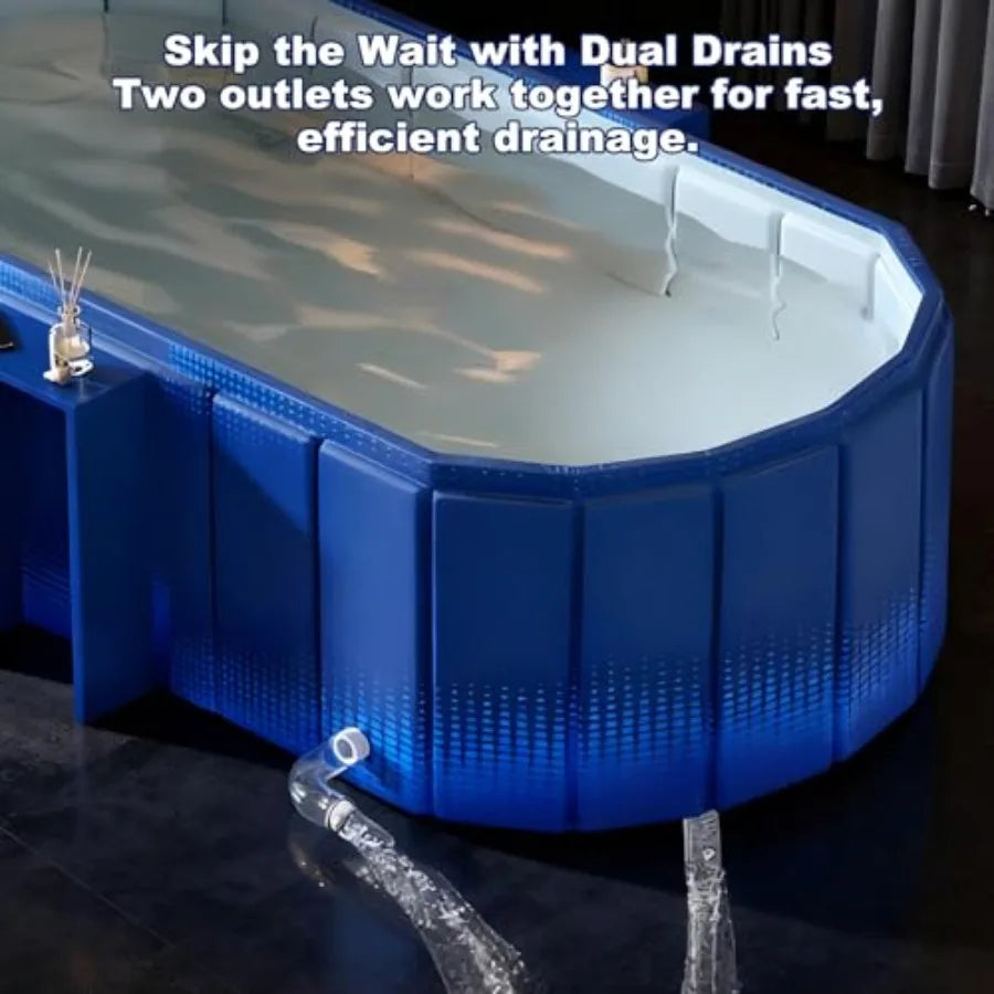 Portable Collapsible Cold Plunge Bathtub Foldable Ice Bath Spa