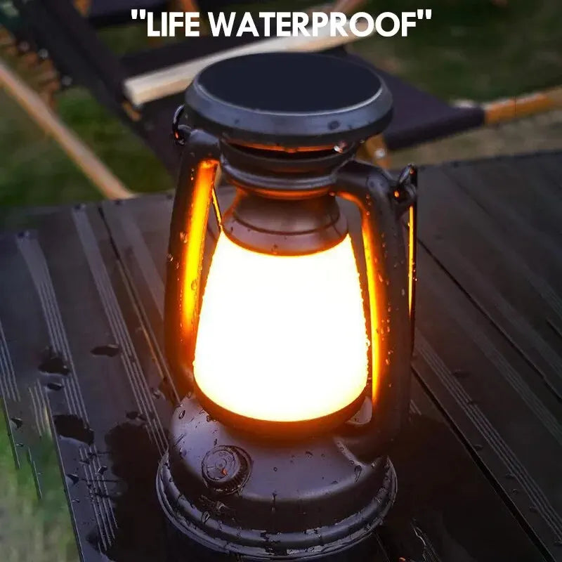 Rechargeable Retro Horse LED Lantern Desk Lamp For Home And Outdoor Use