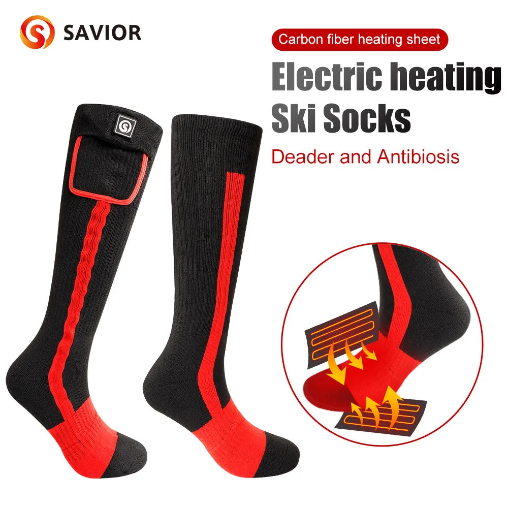 Snow Deer Rechargeable Heated Socks With 2200MAH Battery Pack