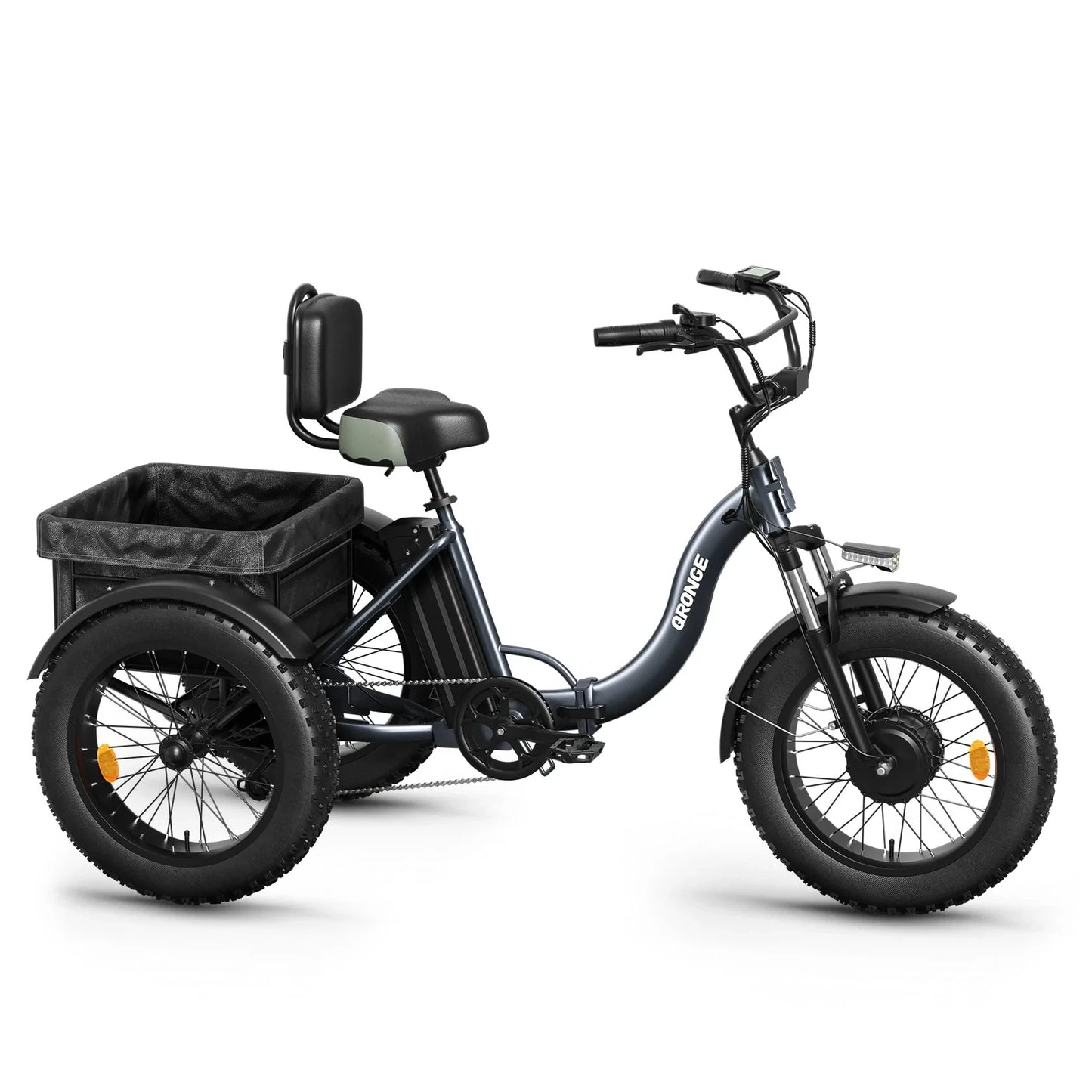 QRONGE Lava Electric Tricycle Folding Fat Tire Trike