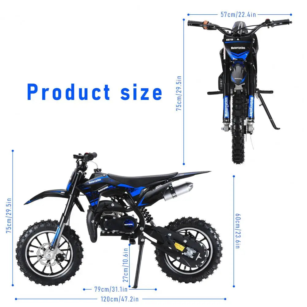 49cc Mini Dirt Bike Disc Brakes And Off Road Tires