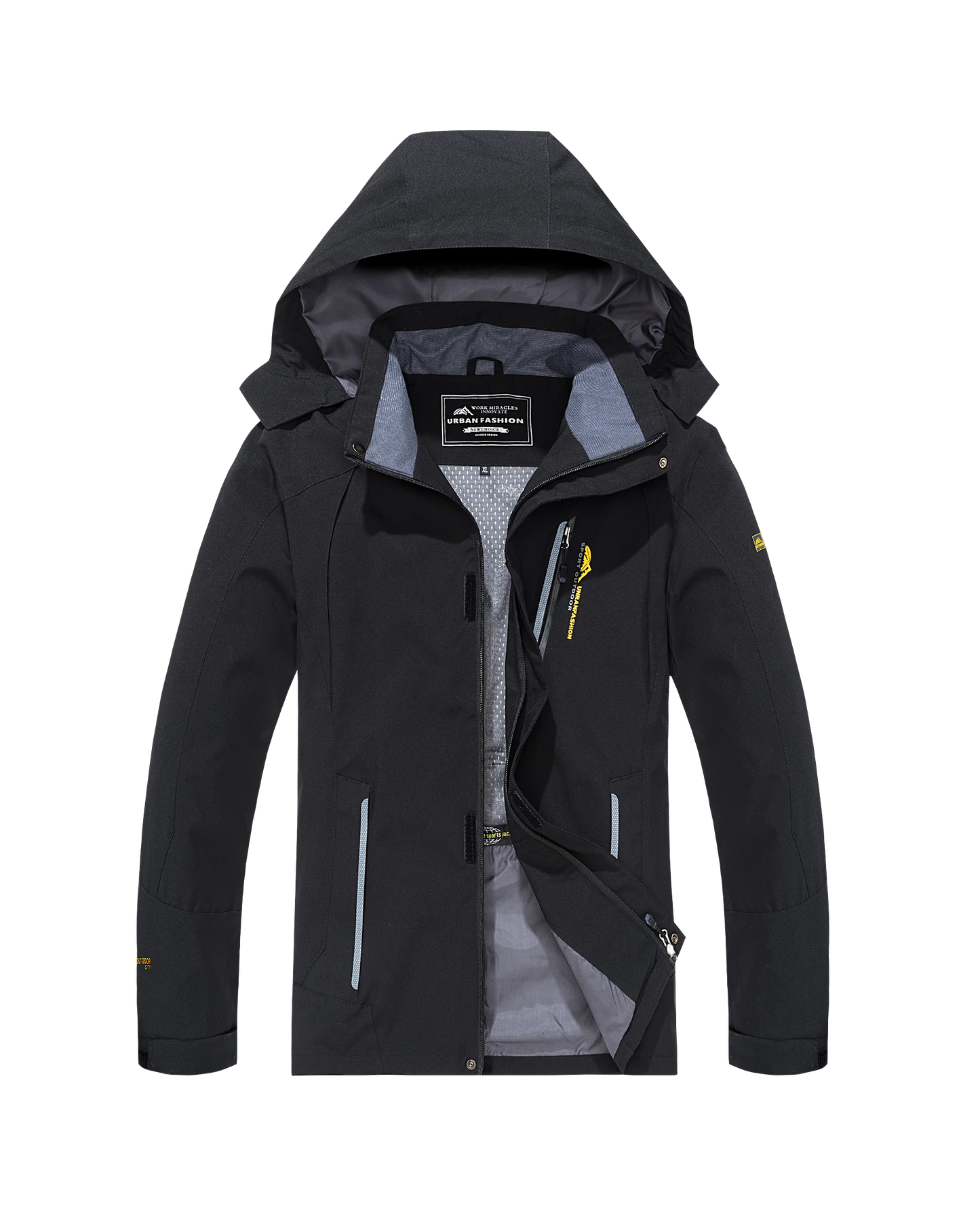 Mens Waterproof Hiking Jacket Windproof Windbreaker Outdoor Activities