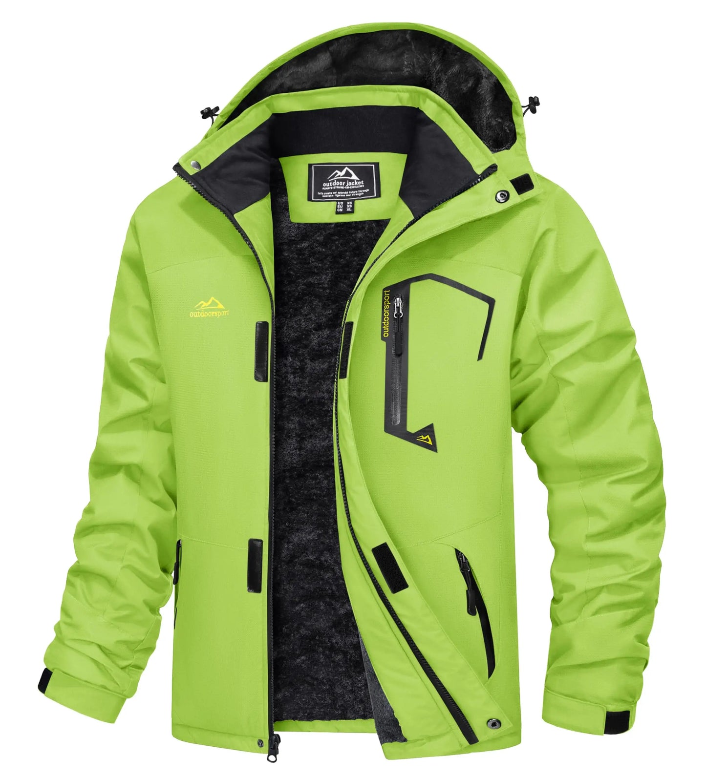 Cavva Men Water Resistant Fleece Lined Winter Ski Jacket