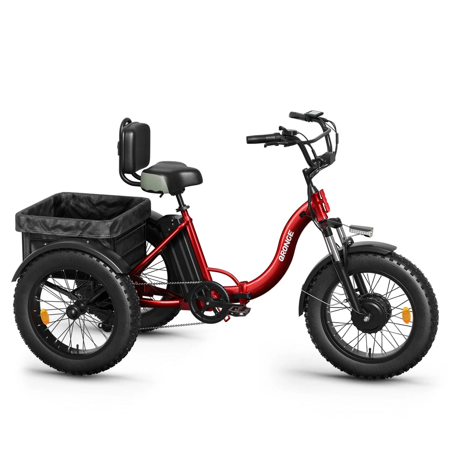 QRONGE Lava Electric Tricycle Folding Fat Tire Trike