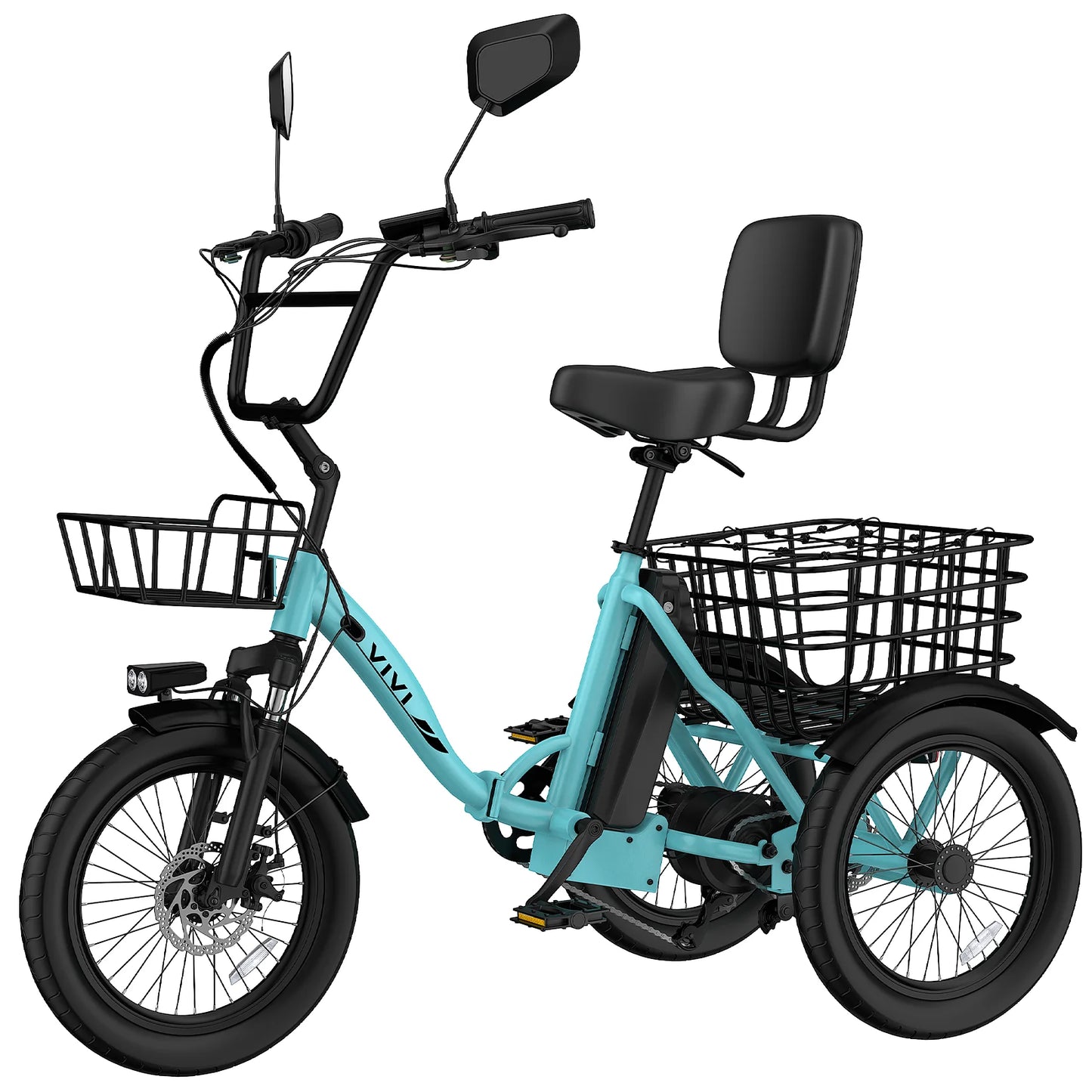 Vivi FatGo1 750W Electric Tricycle for Adults With Basket