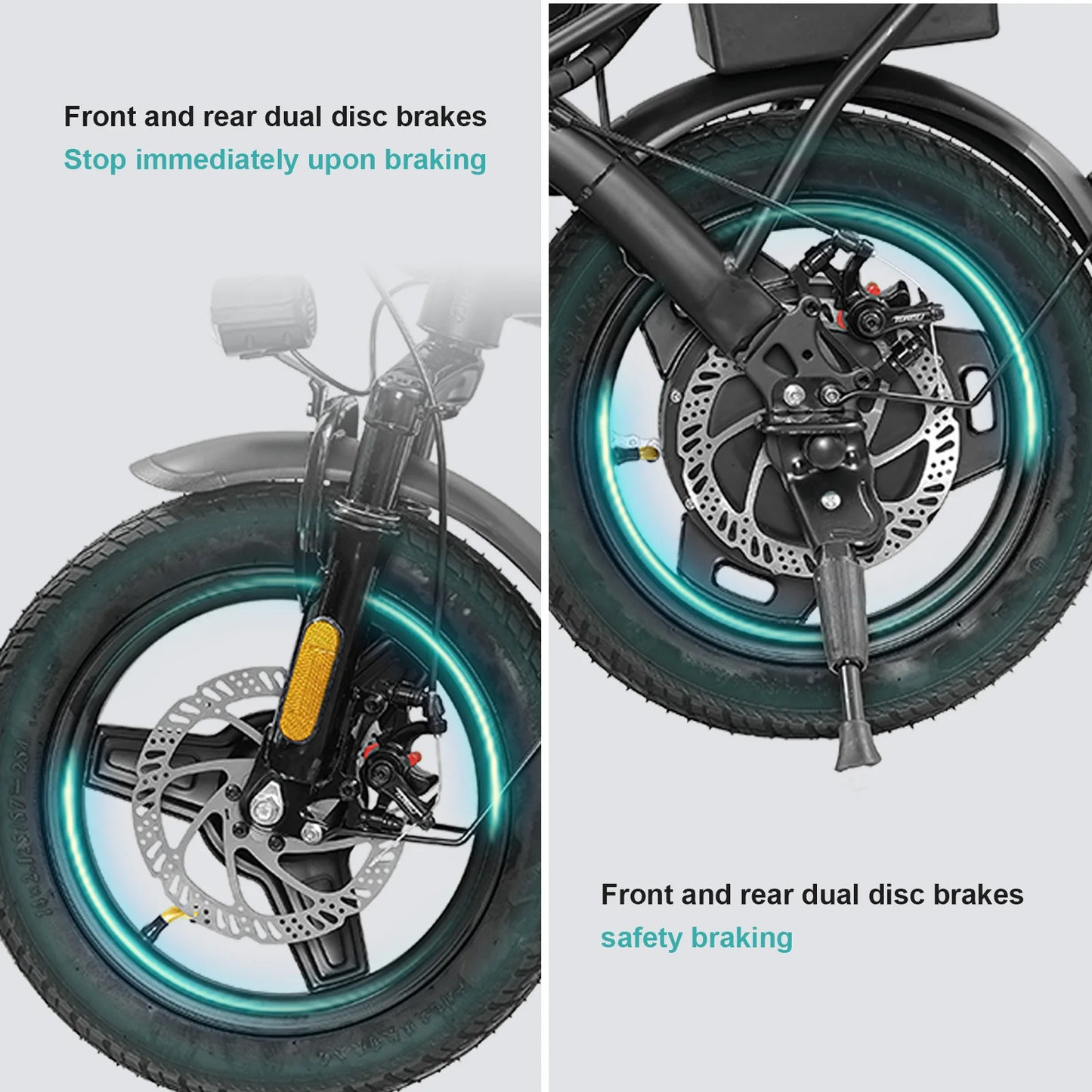 Furider 560W Folding Electric Bike With 48V Removable Battery