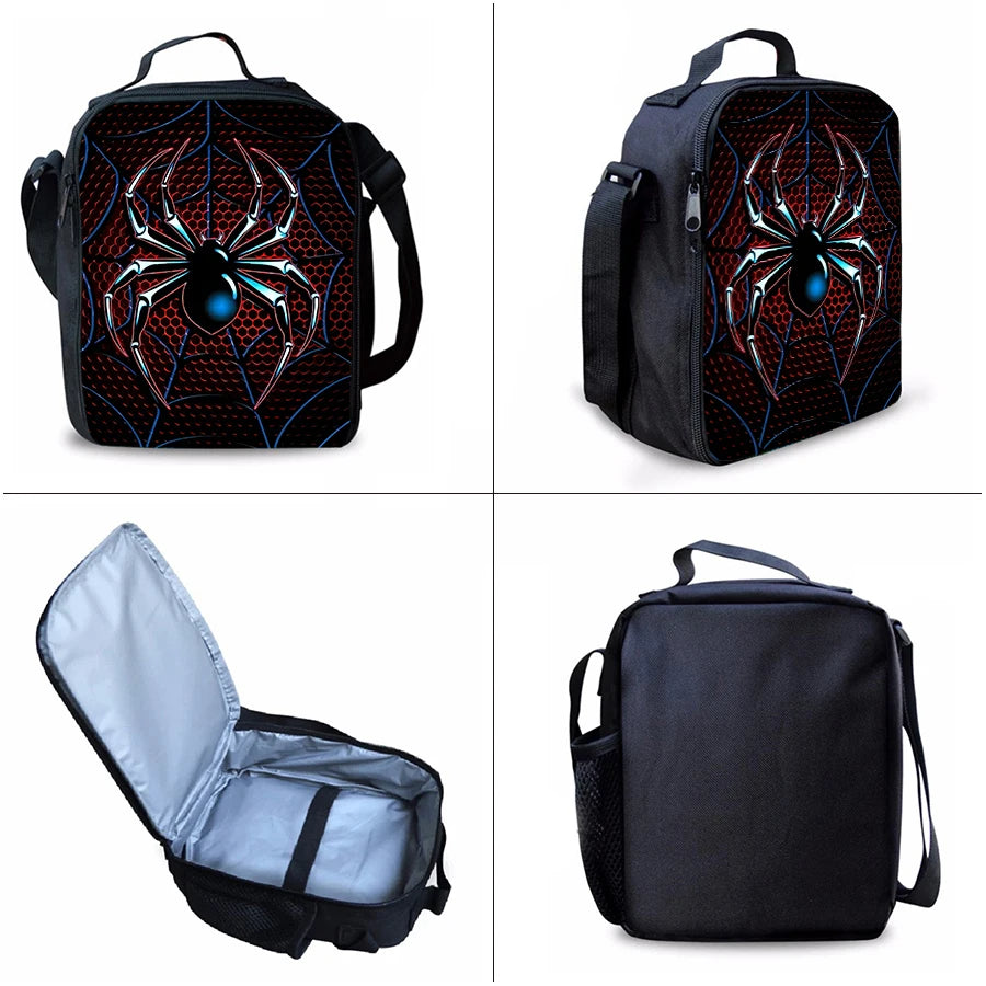 3D Spider Cartoon Pattern School Backpack For Children