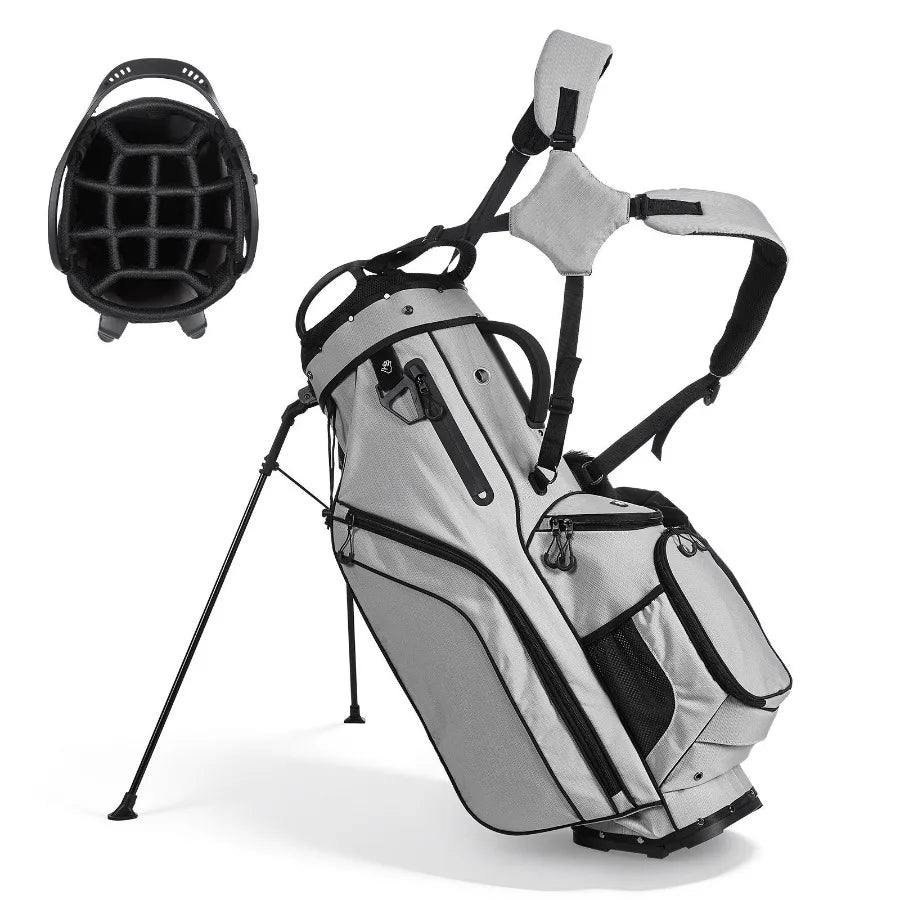 Golf Cart Bag With 14 Way Top Divider And Full Length Divider
