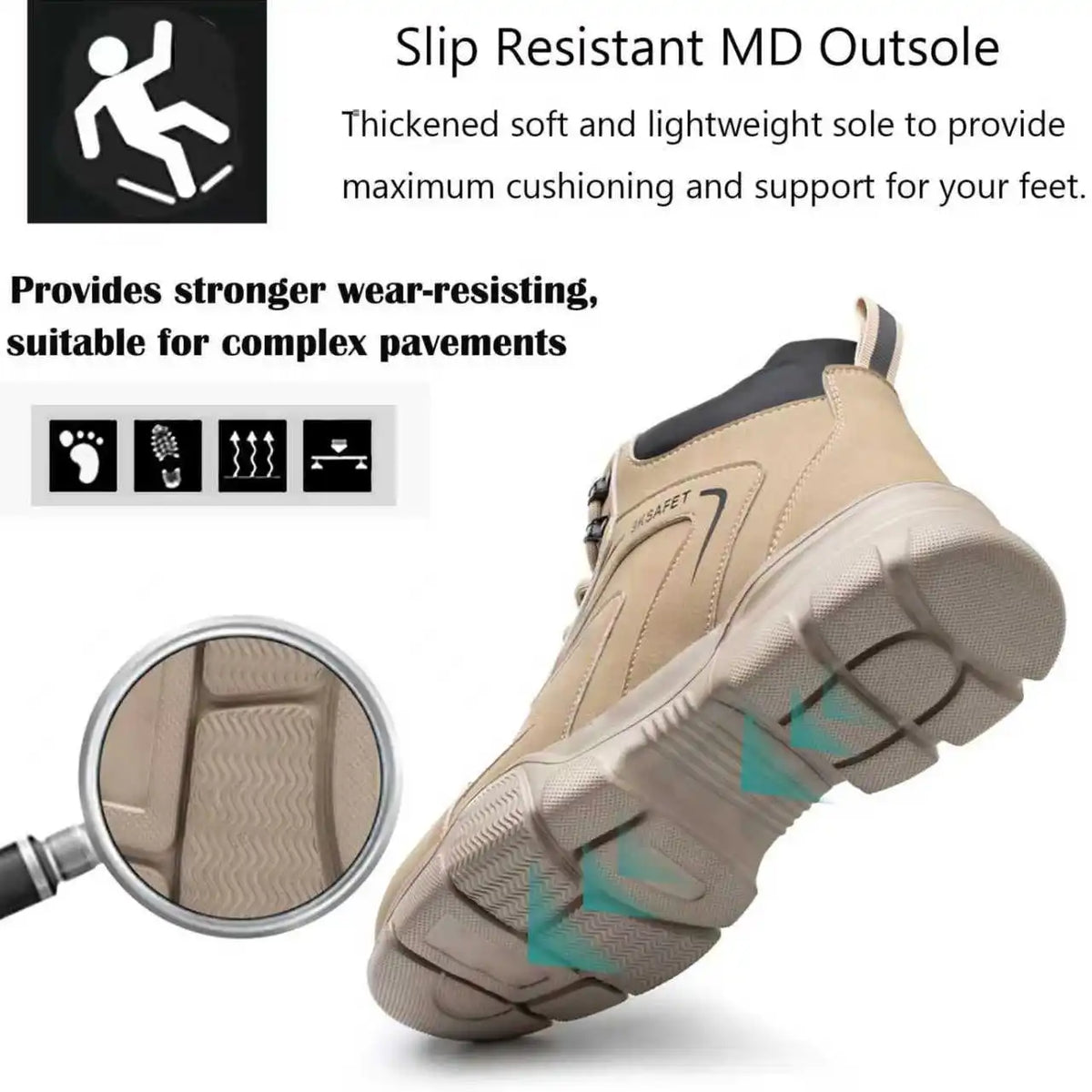 Lightweight Anti Puncture Work Safety Boots For Men And Women