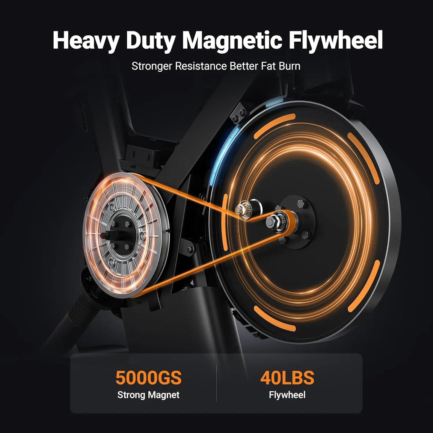 Heavy Duty Magnetic Exercise Bike With Adjustable Resistance