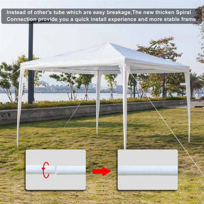 Waterproof Outdoor Gazebo Tent With Spiral Tubes And Iron Frame