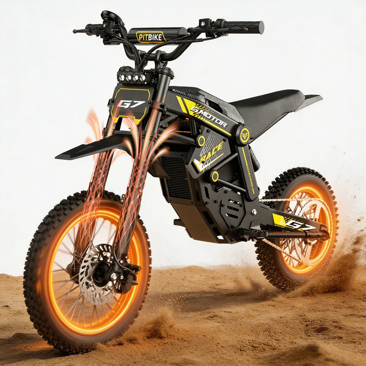Uplee G7 Electric Dirt Bike Featuring Long Range Battery